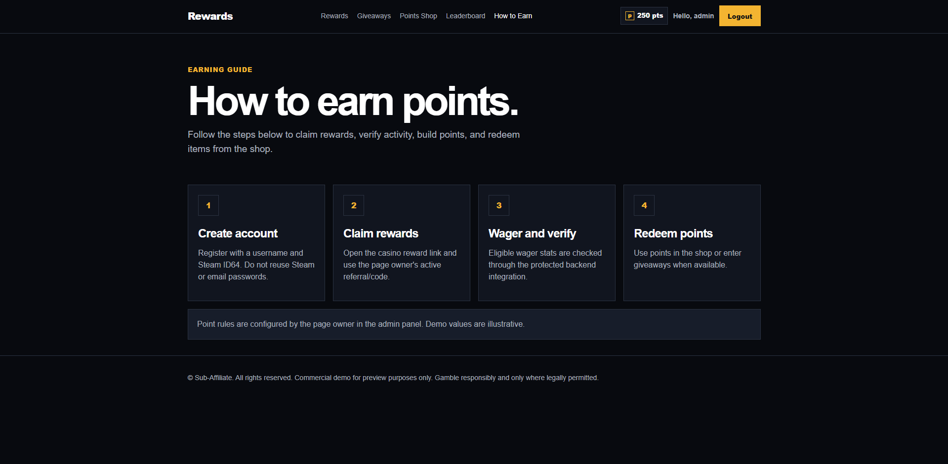 How to earn page preview